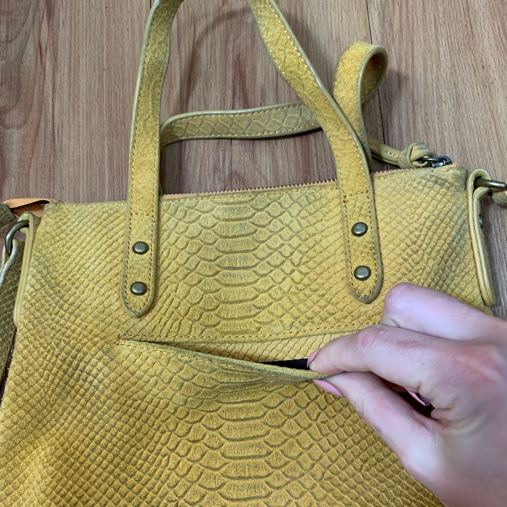 The Sak Sophie Suede Leather Crossbody Satchel - Picture 6 of 16